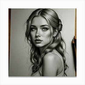 Portrait Of A Girl 1 Canvas Print