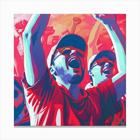 A Sports Fans Cheering Lofi Illustration 1718674496 2 Canvas Print