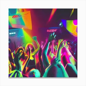 Neon Nightclub Canvas Print