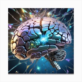 Brain Bursting With Light Canvas Print