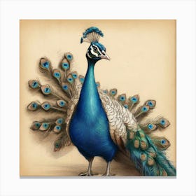 Peacock 43 Canvas Print