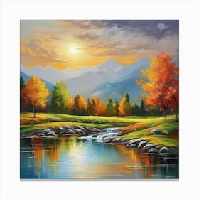 Autumn In The Mountains Canvas Print