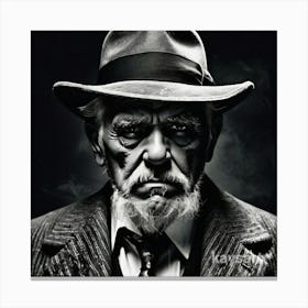 Old Man In The Hat Canvas Print