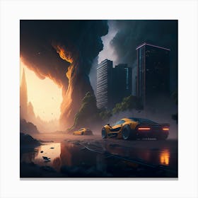 City On Fire (19) Canvas Print