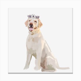 Princess Labrador Retriever Canvas Print