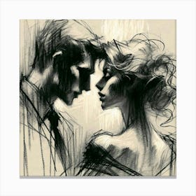 Couple In Love Canvas Print