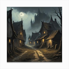 Haunted Village Canvas Print