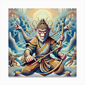 Tibetan God Canvas Print