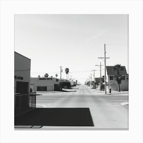 Street In The Desert Canvas Print