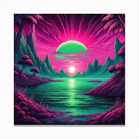 Alien Landscape Canvas Print