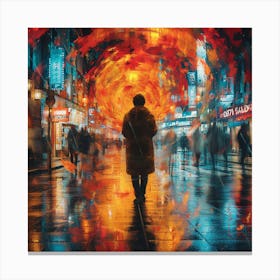 City At Night Canvas Print