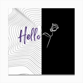 Hello Canvas Print