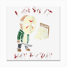 Halloween Horror Humor Wish Friday Canvas Print