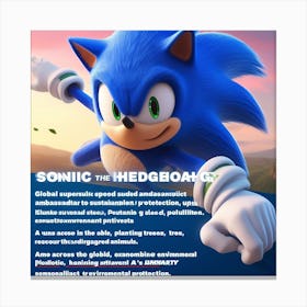 Sonic The Hedgehog 26 Canvas Print