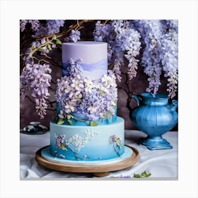 Lilac Wedding Cake Canvas Print