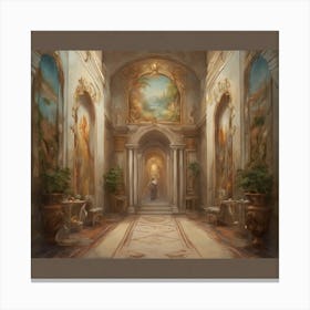 Hallway Of The Palace Canvas Print