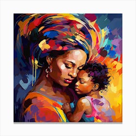 Mother And Child 27 Canvas Print