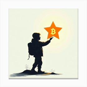 Bitcoin Star 1 Canvas Print