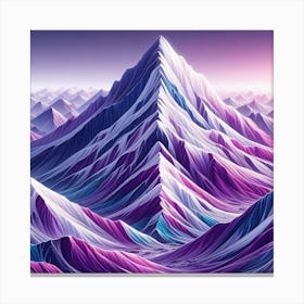 Abstract Mountain Landscape 1 Canvas Print