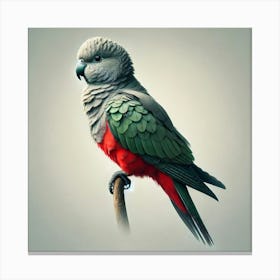 Parrot On A Branch 5 Canvas Print