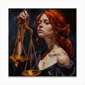 Justice Canvas Print