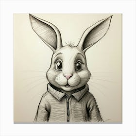 Bunny Drawing 9 Canvas Print