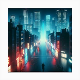 Futuristic City 6 Canvas Print