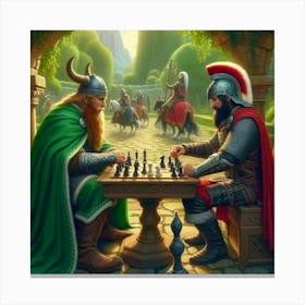 Chess Game Canvas Print