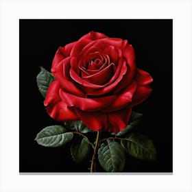 Red Rose Canvas Print