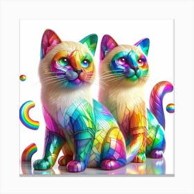 Creative Feline Cat Artwork 76 Canvas Print