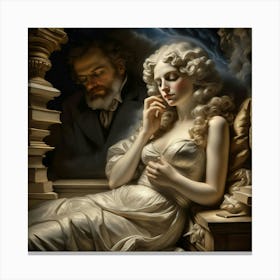 Woman And A Man Canvas Print