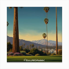 Palm Trees In Palm Springs Canvas Print