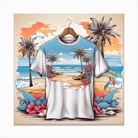 T-Shirt Design 9 Canvas Print