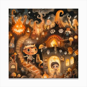 Spooky Night Canvas Print