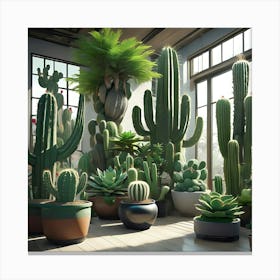 Cactus Garden Canvas Print