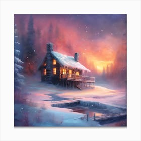 Warm Winter Light Canvas Print