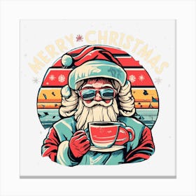 Merry Christmas Santa Canvas Print