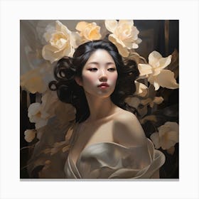 Korean women  Canvas Print