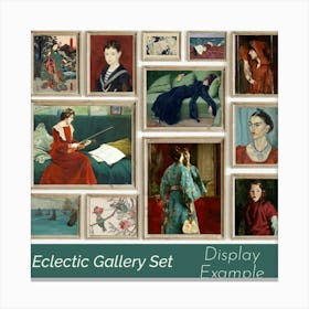 Vintage Eclectic Art 76 Canvas Print