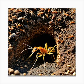 Ant Colony 4 Canvas Print