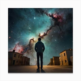 Starry Night Sky Canvas Print