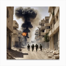 Syria War Canvas Print