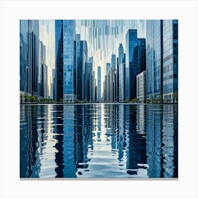 Reflections In The Water 1 Canvas Print