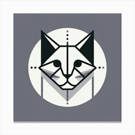 Cat Logo Canvas Print