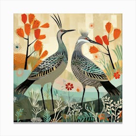 Bird In Nature Roadrunner 3 Canvas Print