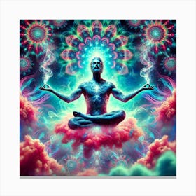 Man In Meditation Canvas Print