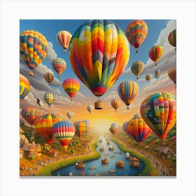 Hot Air Balloons Canvas Print