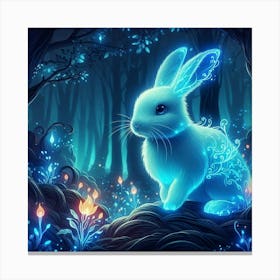 A mystical rabbit Canvas Print