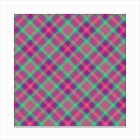 Plaid Fabric 67 Canvas Print