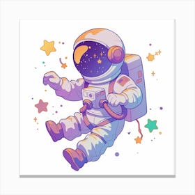 Astronaut In Space 14 Canvas Print